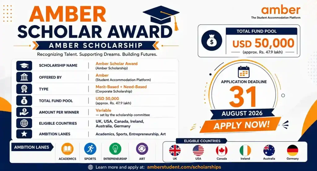 Amber Scholarship 2026-27