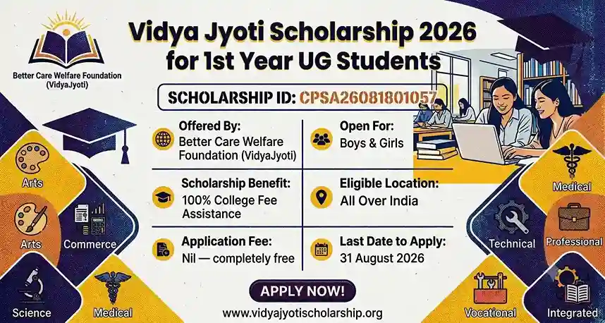 Vidya Jyoti Scholarship 2026