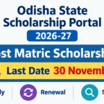 Odisha State Scholarship Portal 2026-27
